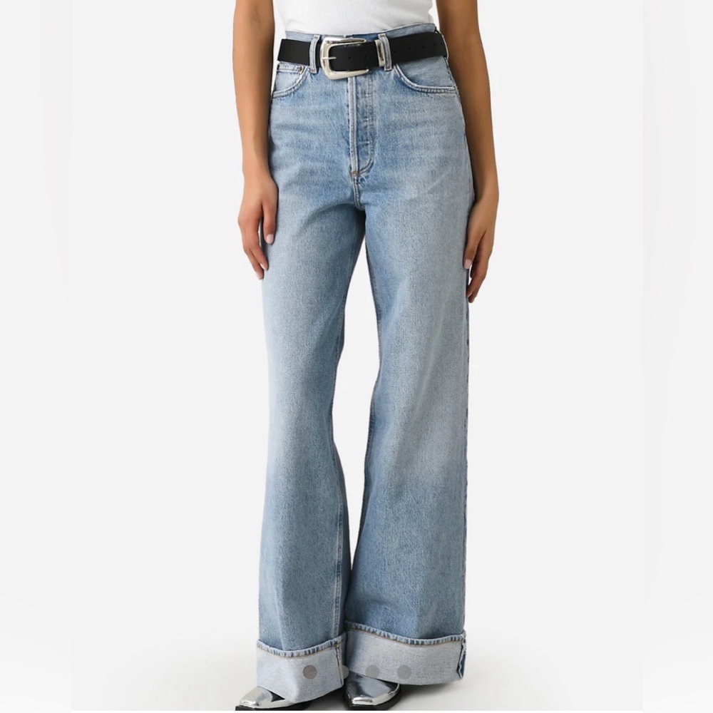 Agolde Dame High Rise Wide Leg Jeans